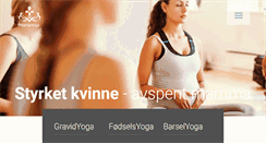 Desktop Screenshot of mamayoga.no